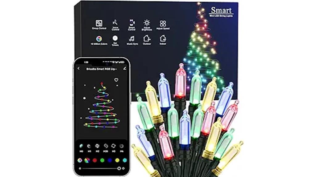 wifi controlled colorful holiday lights