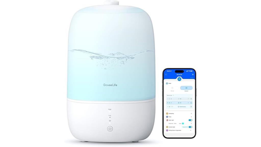 wifi enabled humidifier with diffuser