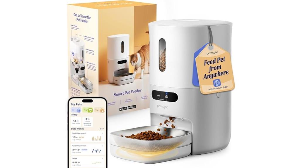 wifi enabled stainless pet feeder