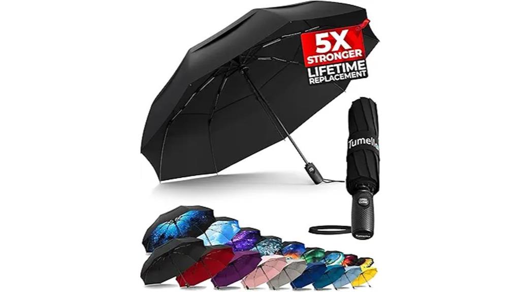windproof compact automatic umbrella