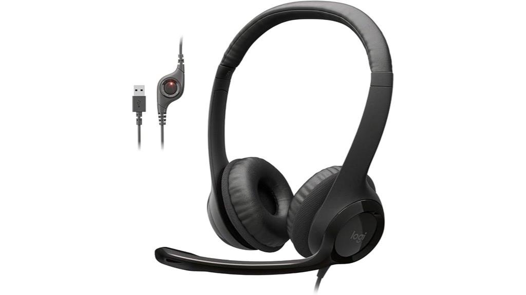 wired headset with microphone