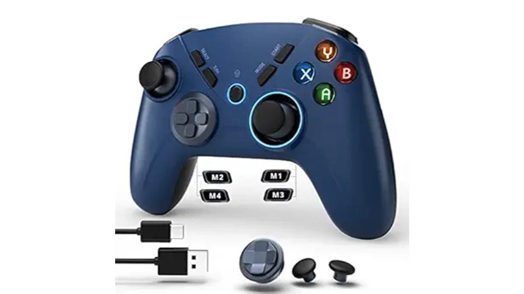 wireless gaming controller with shock