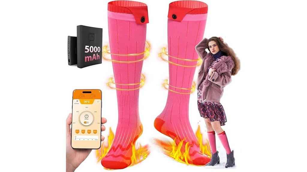 women s rechargeable heated socks