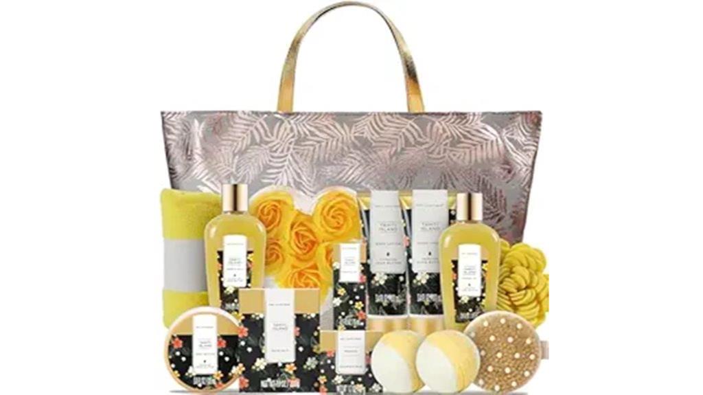 women s self care spa basket