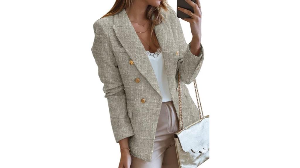 women s tweed blazer jacket