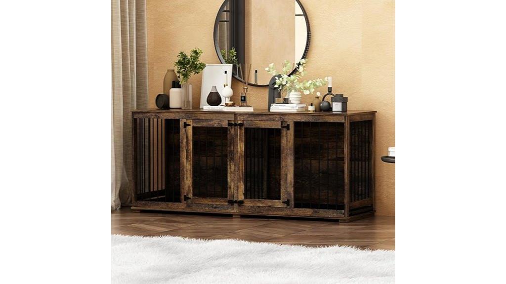 wooden dog crate divider