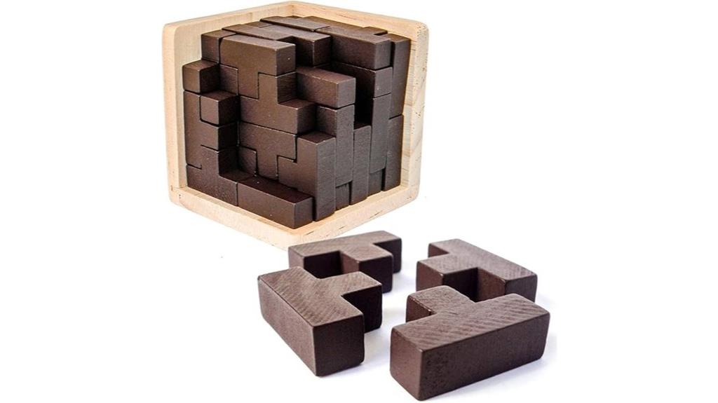 wooden puzzle stress reliever