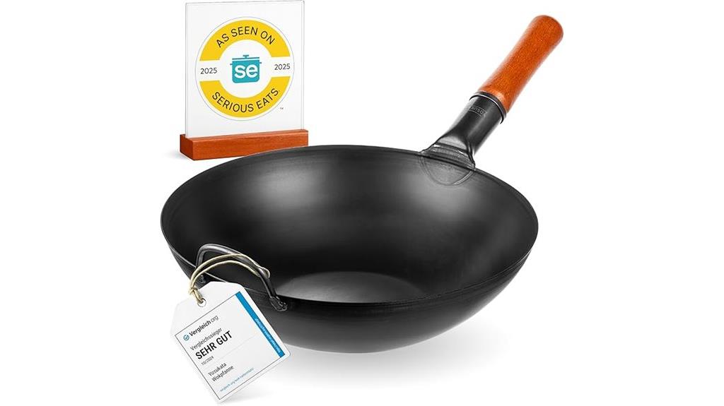 yosukata 13 5 inch carbon steel wok