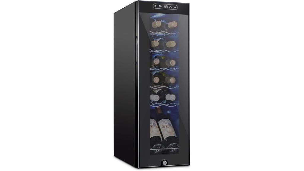 12 bottle compressor wine cooler