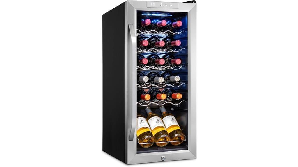 18 bottle compressor wine cooler