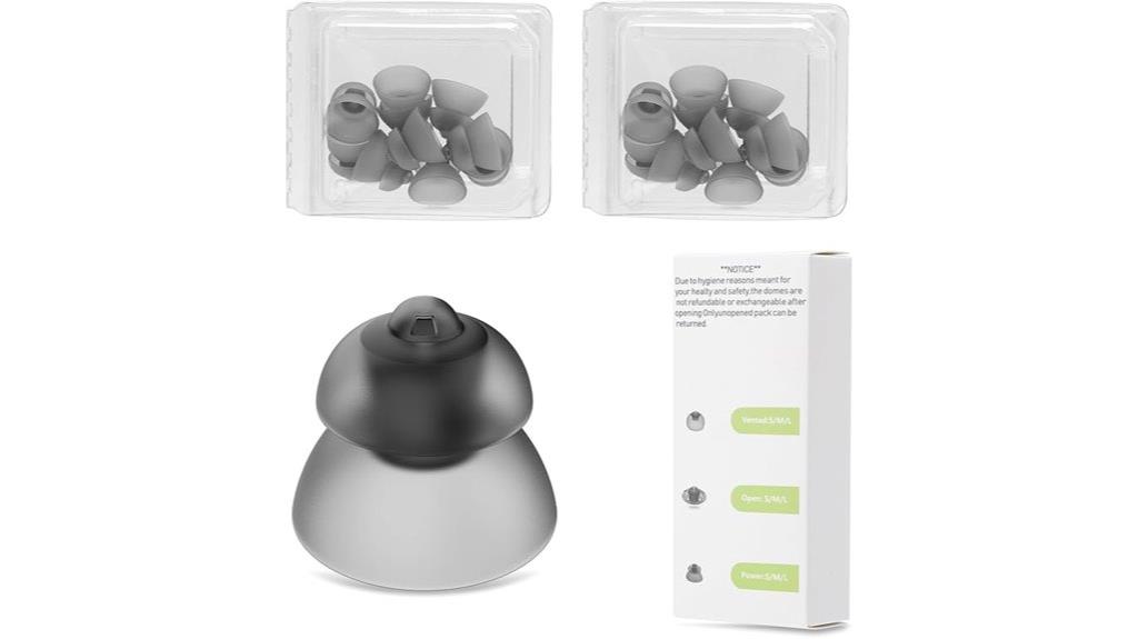 20 pack medium hearing aid domes