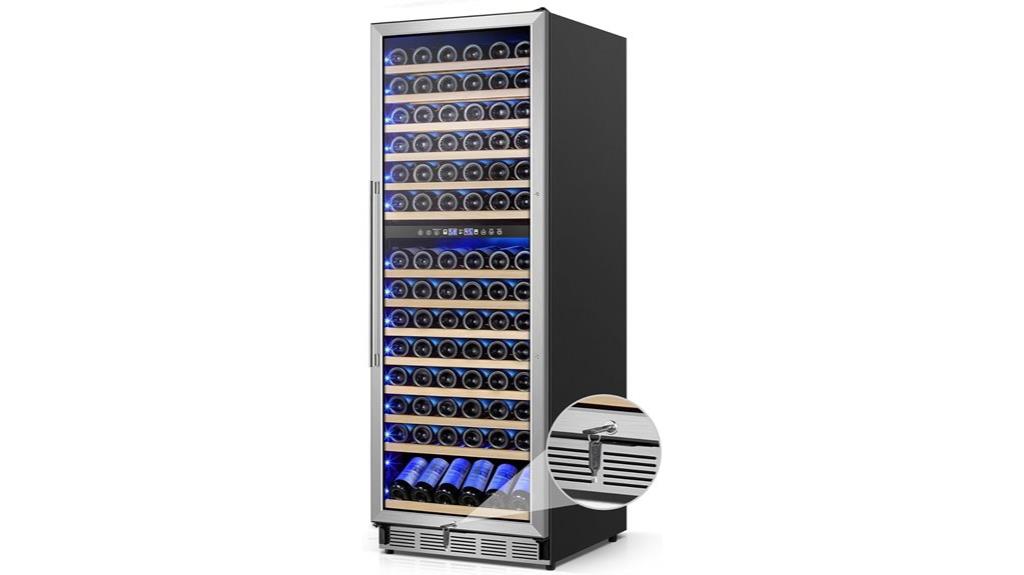 24 inch dual zone wine cooler