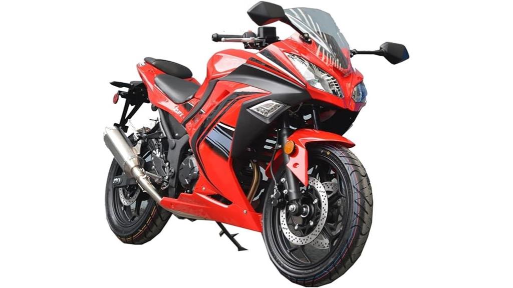 250cc 6 speed motorcycle