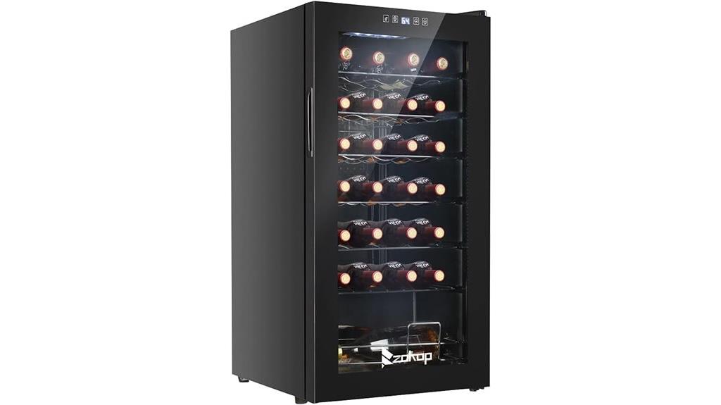 28 bottle digital wine cooler