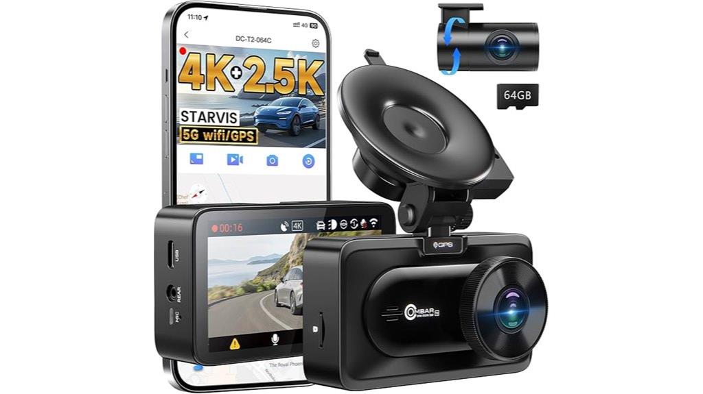 4k 2 5k dash camera