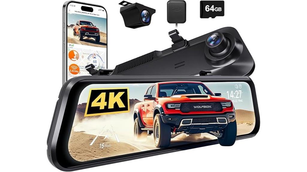 4k mirror dash cam