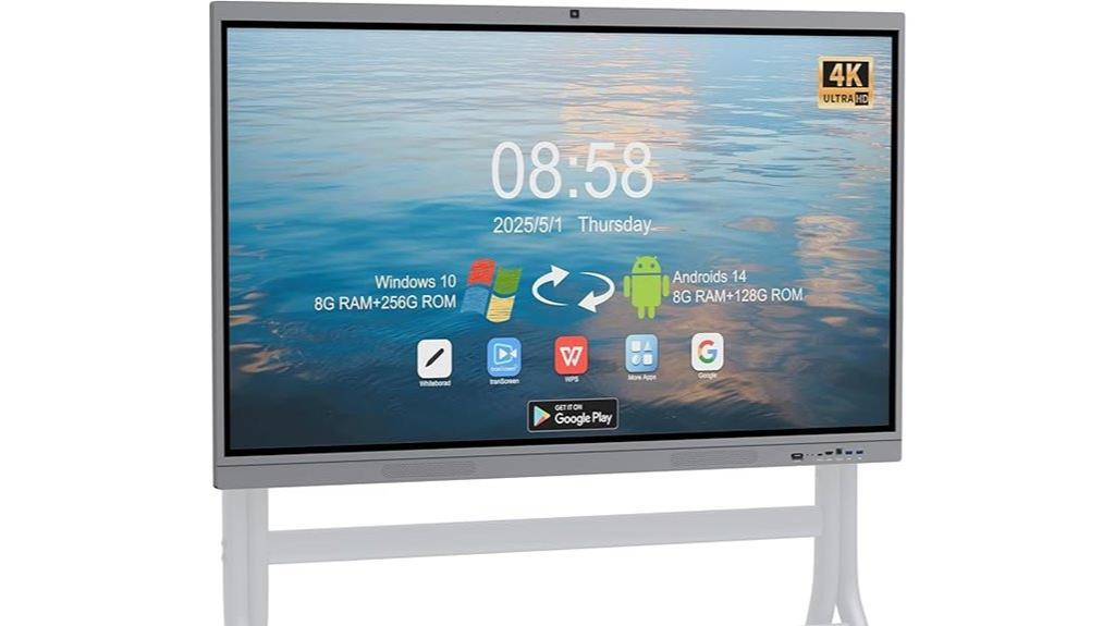 55 inch 4k touchscreen smartboard