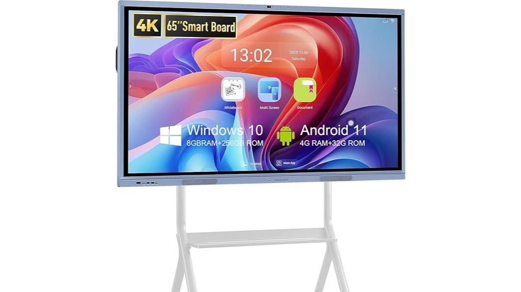 65 inch 4k touch screen