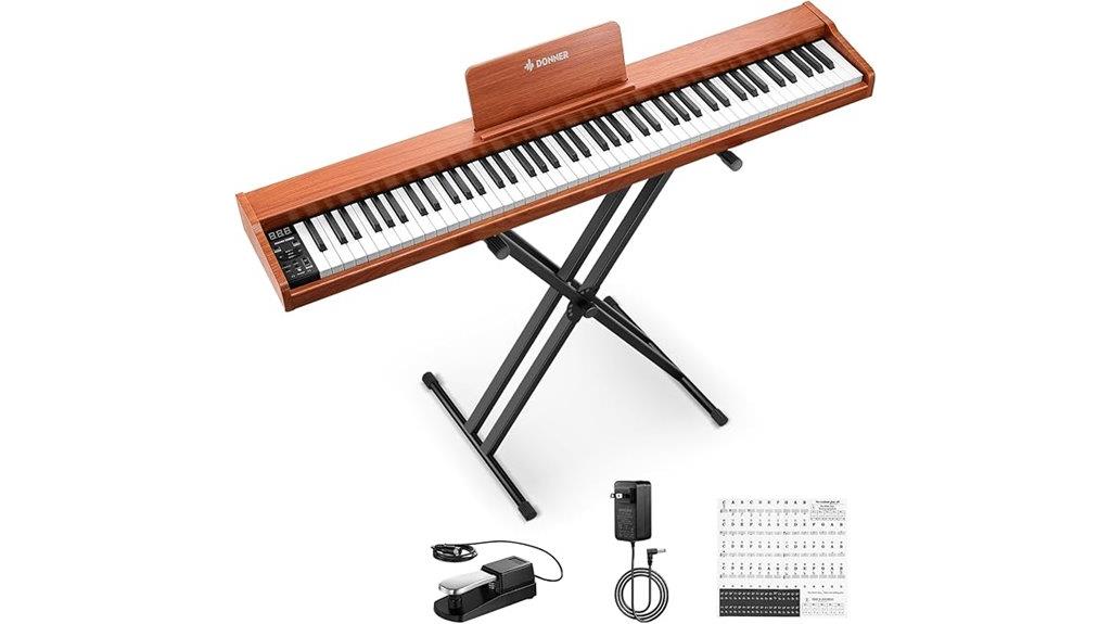 88 key digital piano set