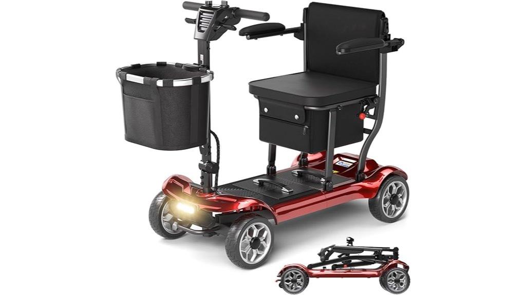 adult senior four wheel scooter