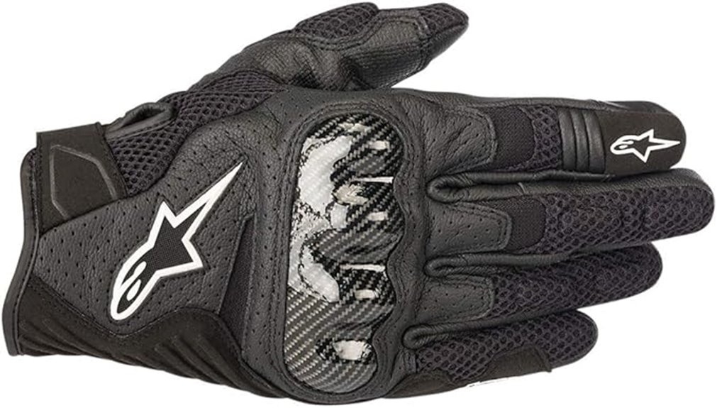 alpinestars men s fluor motorcycle gloves