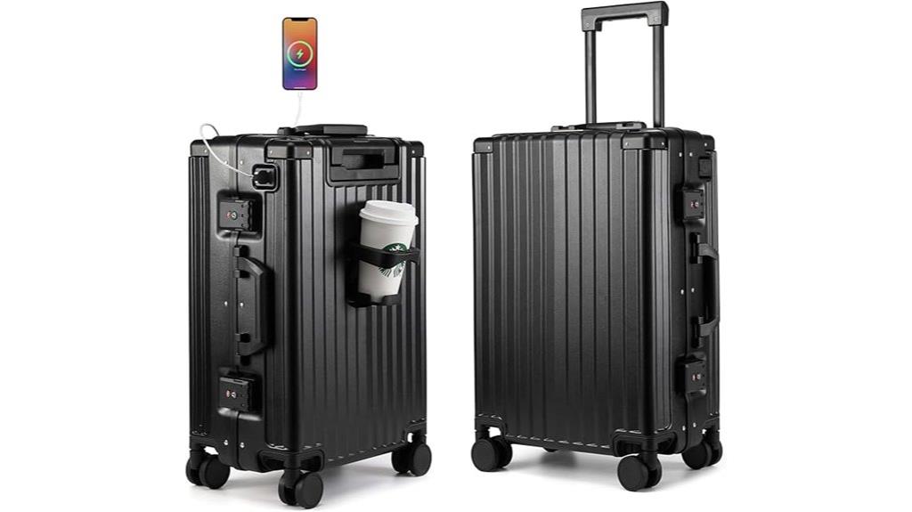 aluminum 20 inch carry on