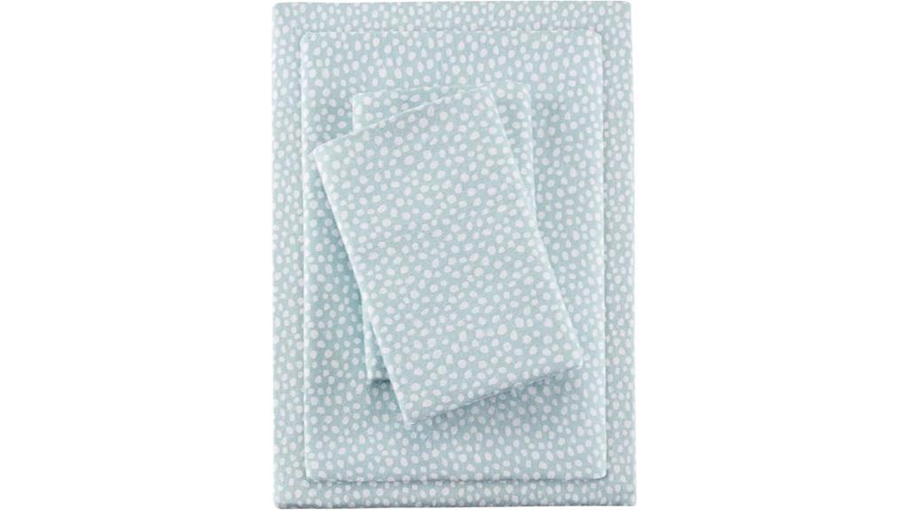 aqua dots flannel sheets