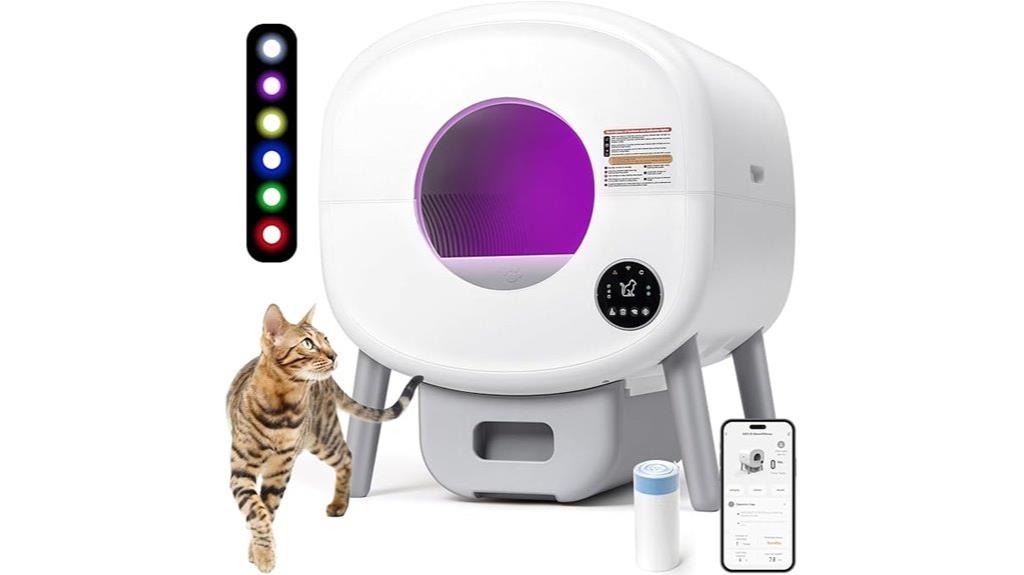 automatic app enabled litter box