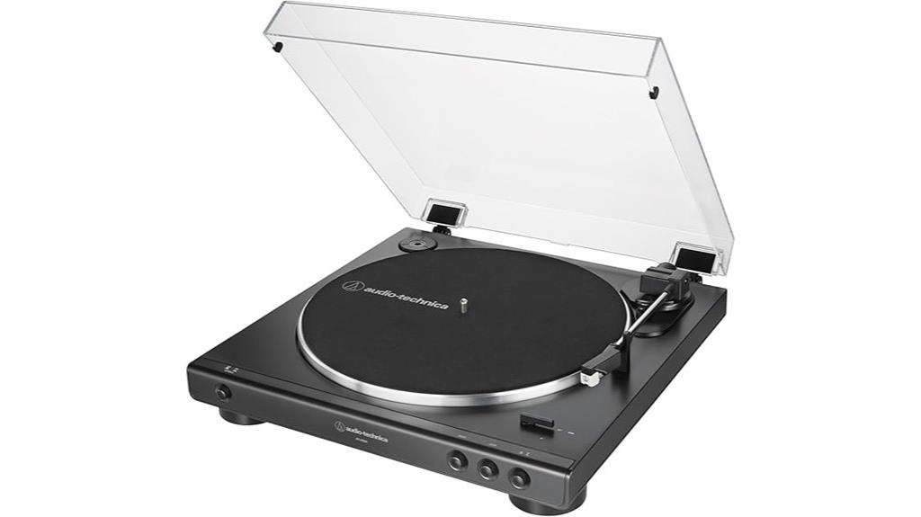automatic black turntable