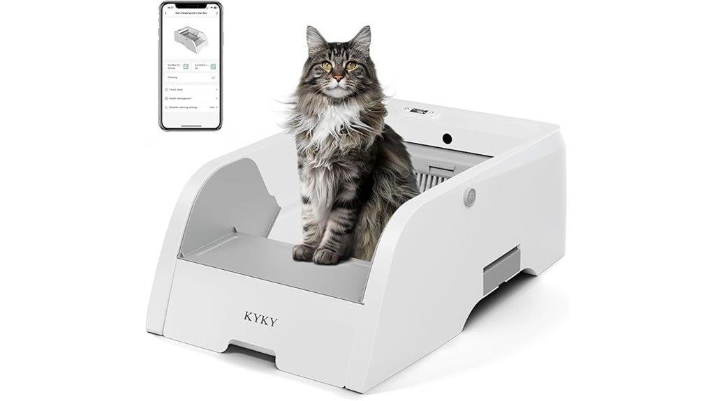 automatic clumping litter box