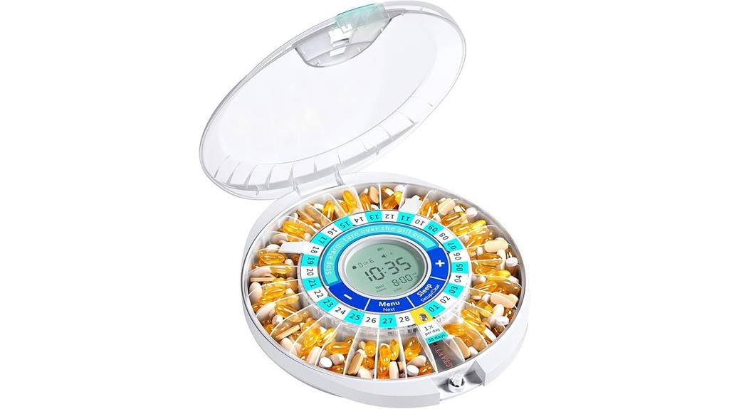 automatic pill dispenser lock