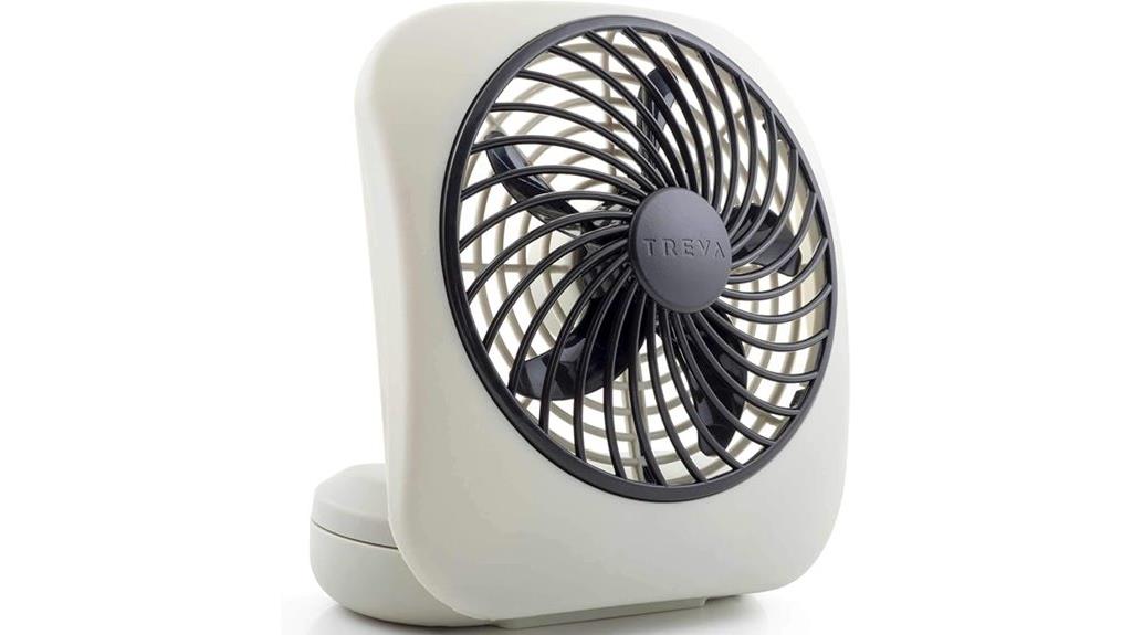 battery powered portable desk fan