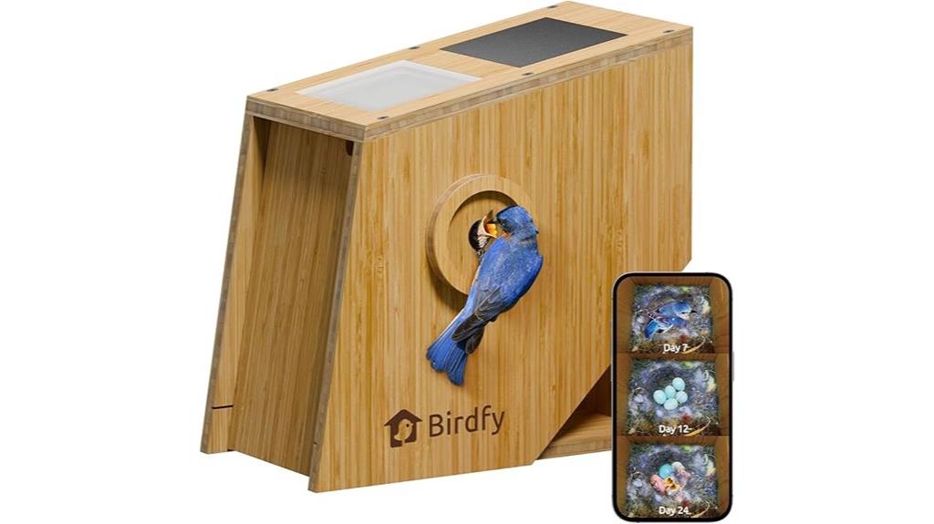 bird house with camera