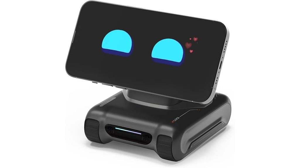 black ai desktop robot