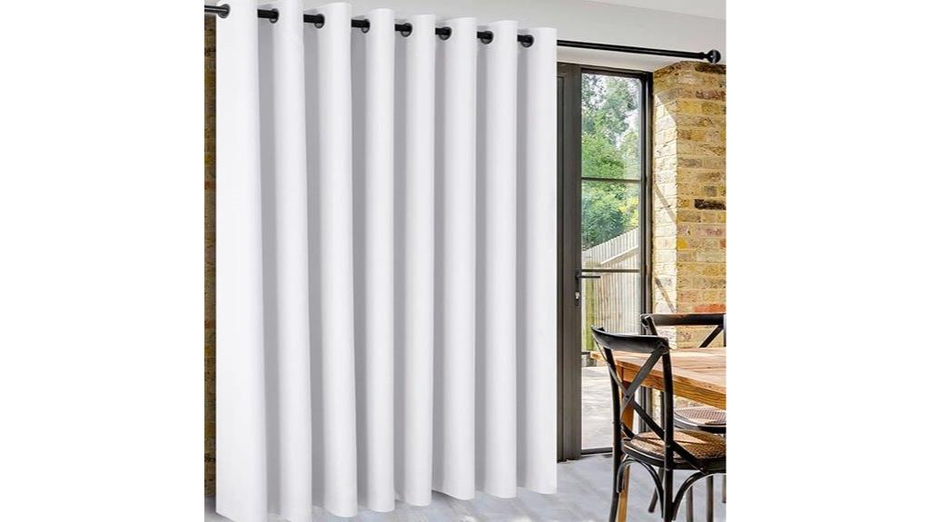 blackout sliding door curtain