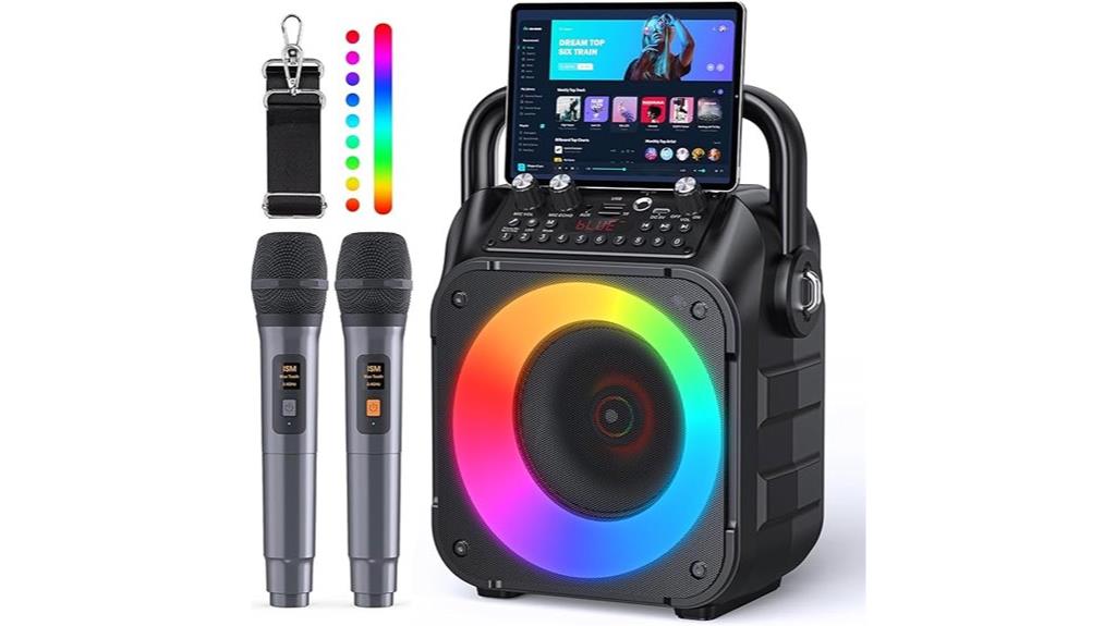 bluetooth karaoke with mics