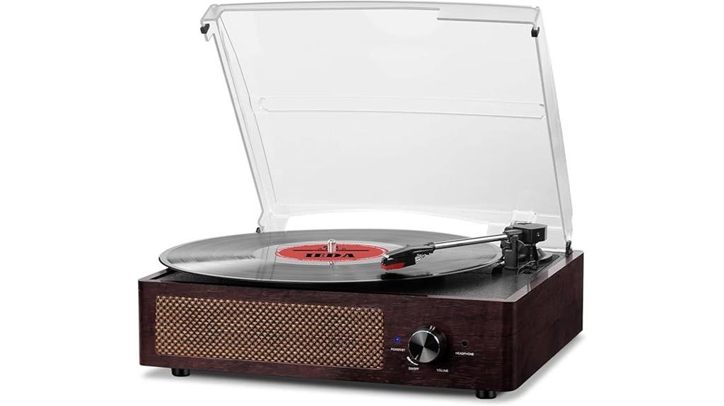 bluetooth stereo record player