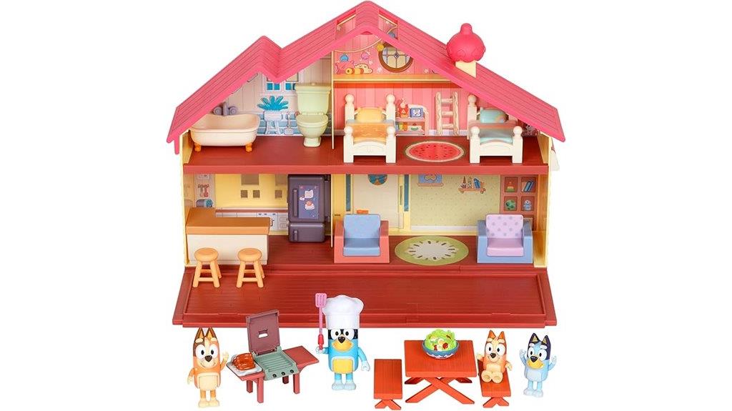 bluey family toy set