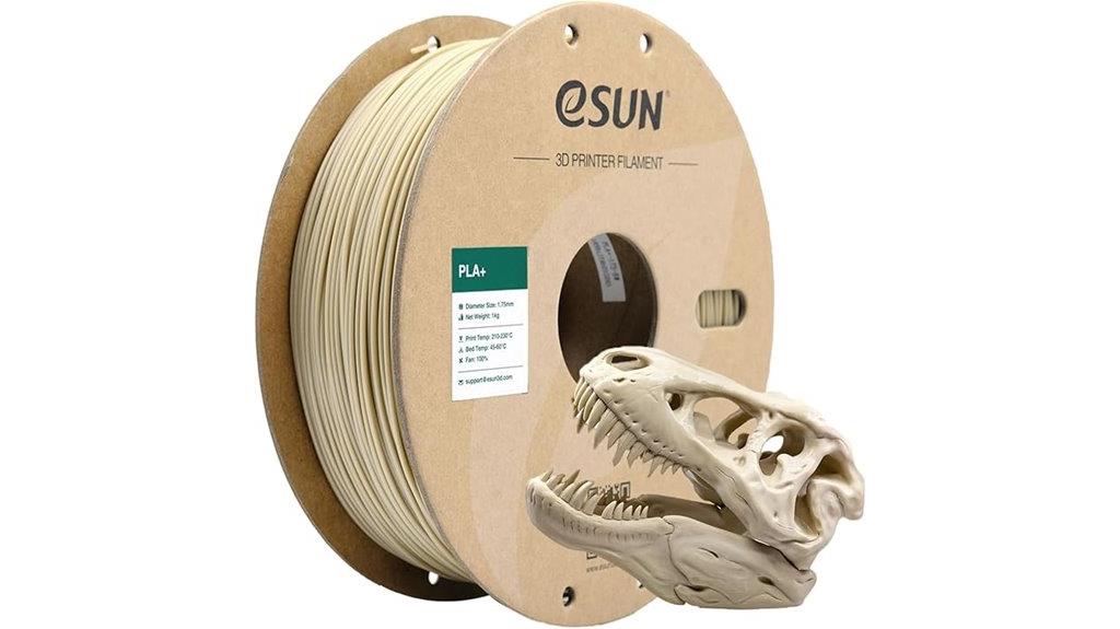 bone white pla filament