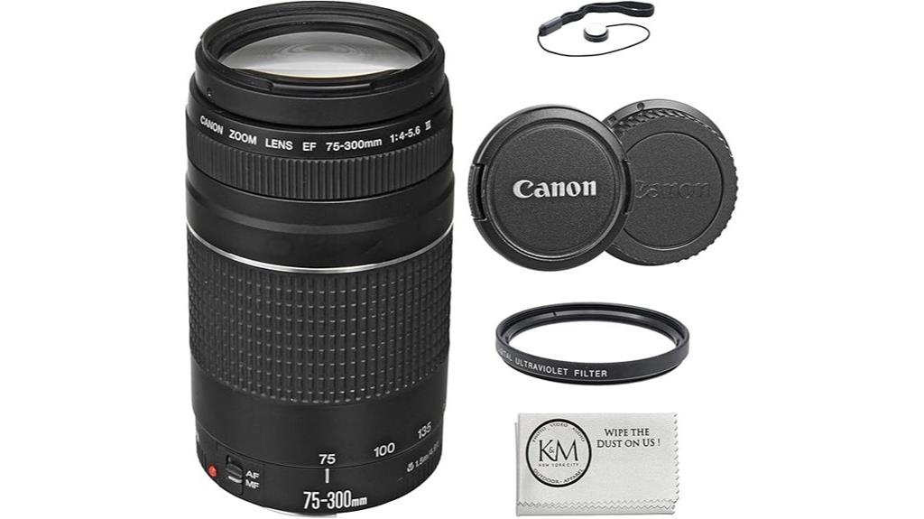 canon 75 300mm lens bundle