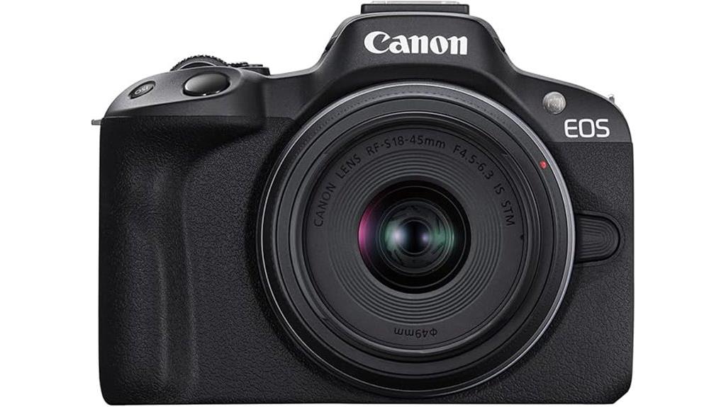canon r50 mirrorless camera