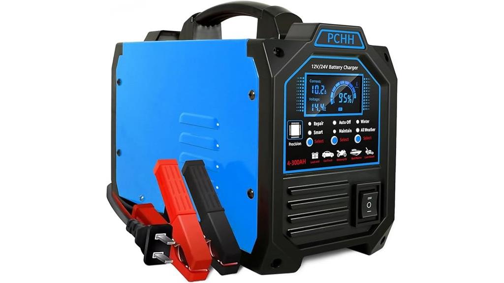 car battery charger auto shutoff