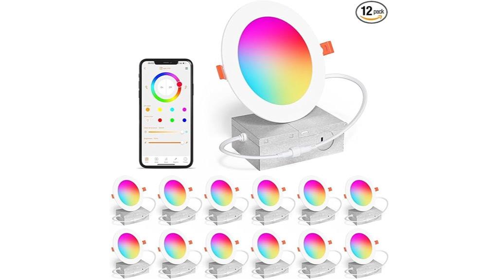 color changing led recessed lights