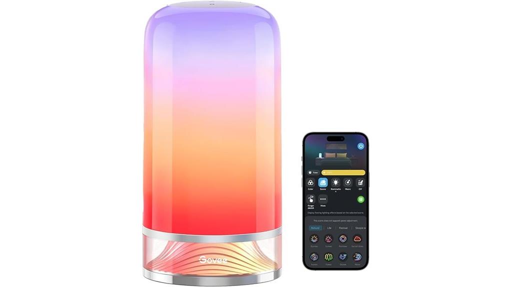 colorful rgbic bedside lamp