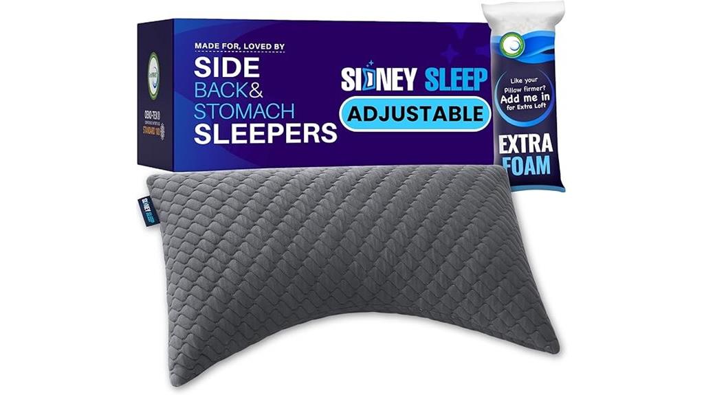 comfortable side back pillow