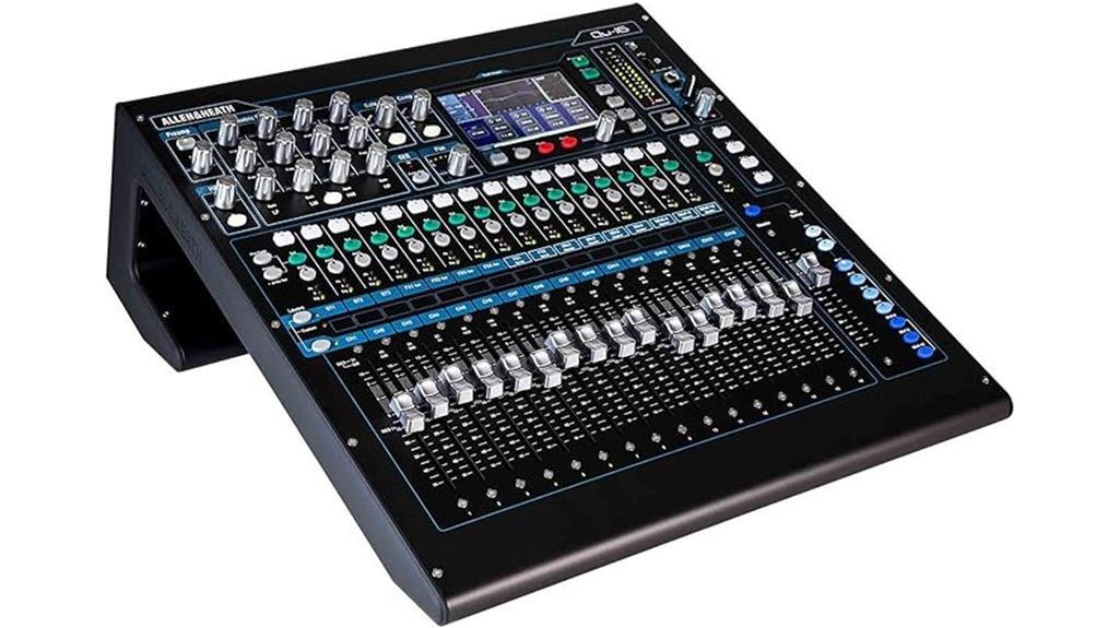 compact chrome digital mixer
