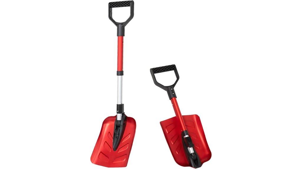 compact telescoping snow shovel