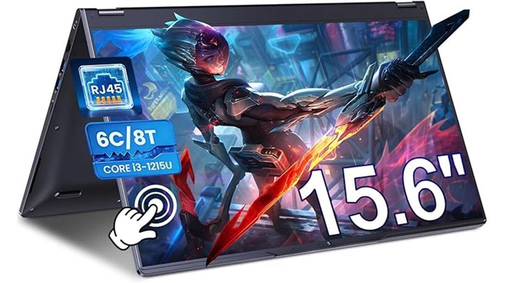 convertible 15 6 inch touchscreen laptop
