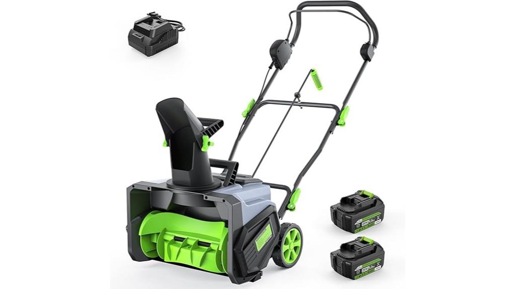 cordless electric 19 inch snowblower