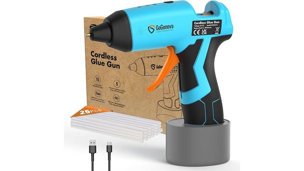 cordless hot glue gun
